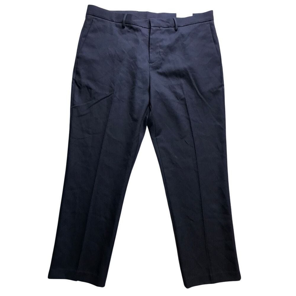 Perry Ellis Dress Pants Mens 38x30 Black Modern Fit Stretch Portfolio Trousers
